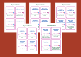 WYPOWIEDZENIA złożone - zdania - fiszki - klasa 7 - 8 - egzamin - składnia - 44 szt.