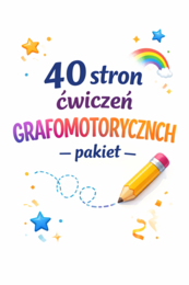 Aż 40 stron ćwiczeń grafomotorycznych – pakiet do druku
