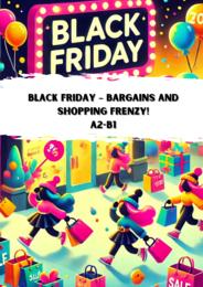 Black Friday – Bargains and Shopping Frenzy! A2-B1 Karty Pracy_Gotowa Lekcja
