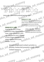 Świąteczny arkusz egzaminacyjny - E8 matematyka