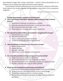 Czytanie ze zrozumieniem Posag w dawnej Polsce