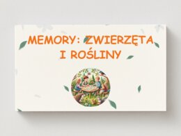 Memory z gatunkami zwierząt i roślin. Rośliny, zwierzęta, owady.