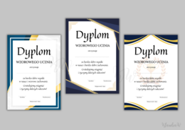 Dyplomy Wzorowego Ucznia - zestaw