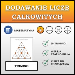 Trimino - Dodawanie liczb całkowitych | matematyka