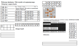 Kodowanki matematyczne dla klasy 1 do tematu "Książki wokół nas"