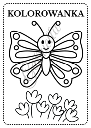 Kolorowanka wiosenna