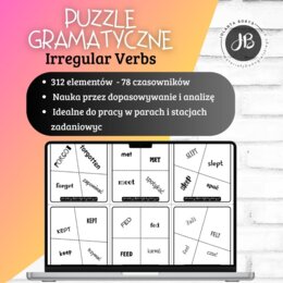Puzzle gramatyczne – Czasowniki nieregularne | Irregular Verbs