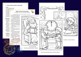 🌟📚 Bajka o Nowym i Starym Roku + kolorowanki + pytania i odpowiedzi