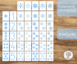 Kodowanie podłogowe - śnieżynki