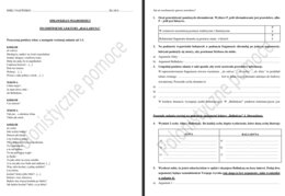 Sprawdzian po omówieniu lektury Balladyna