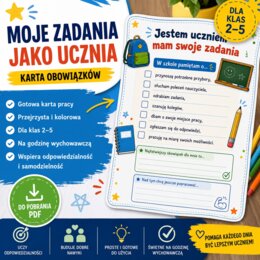 Moje zadania jako ucznia