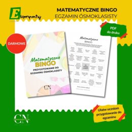 Matematyczne Bingo E8 Egzamin ósmoklasisty