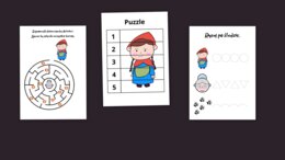 Czerwony kapturek 3 karty pracy