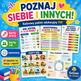 Poznaj siebie lepiej! Pakiet materiałów „Kim jestem?”