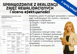 SPRAWOZDANIE Z REALIZACJI ZAJĘĆ REWALIDACYJNYCH i ocena efektywności