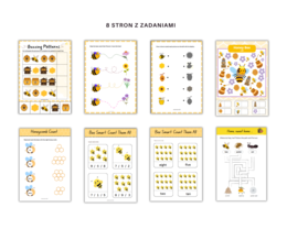Dzień Pszczoły – Karty Pracy i Zabawy Edukacyjne dla Przedszkolaka | Wersja Polska i Angielska | Bee Day Worksheets and Activities for Preschoolerss –