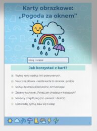 Karty obrazkowe: „Pogoda za oknem”