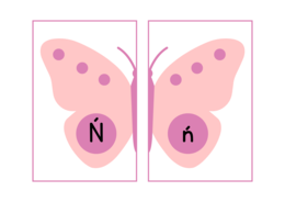 Motylkowy alfabet- nauka liter dużych i małych