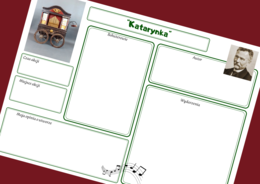KATARYNKA – karta pracy – świat przedstawiony