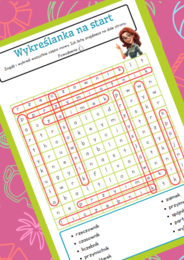 Wykreślanka - części mowy, język polski