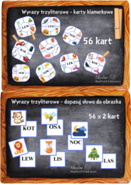 ZESTAW DO NAUKI CZYTANIA - trzyliterowy
