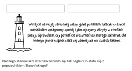Latarnik, sprawdzian ze znajomości lektury