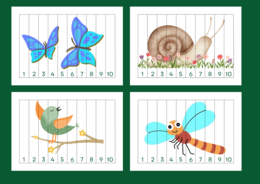 WIOSNA – puzzle – układanka- układanki – biblioteka – świetlica – przedszkole – 12 wersji