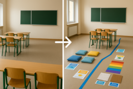 Deszczowy tor przeszkód – karty zadań ruchowych