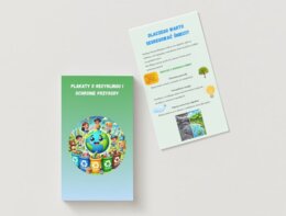 Plakaty o recyklingu i ochronie przyrody