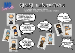 Dzień matematyki, dekoracja klasy matematycznej, gazetka - cytaty matematyczne