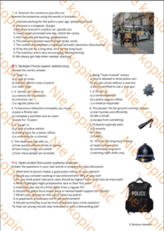 Karta pracy Work in the UK Police ze słowniczkiem i kluczem odpowiedzi