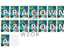 Pracownia przyrodnicza - Baner - napis - girlanda - 21xA4