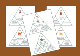 "MAŁY KSIĄŻĘ" – bohaterowie – układanka – fiszki – powtórka – egzamin – 11 szt.