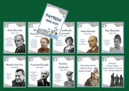 PATRONI ROKU 2025 – gazetka – biblioteka – język polski – 11 stron – wersja 2