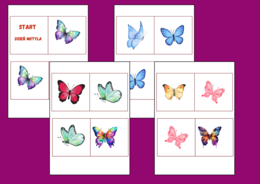 DZIEŃ MOTYLA – DOMINO PODŁOGOWE – 26 szt. – biblioteka – świetlica – przedszkole - WIOSNA