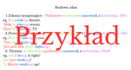 Present Continuous- gotowa lekcja