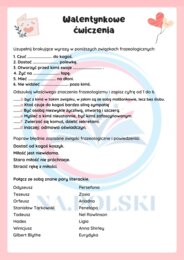 Walentynkowe ćwiczenia