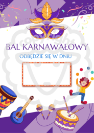 Plakat BAL KARNAWAŁOWY