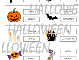 Karty pracy Halloween