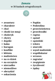 Lektury bez byków. Seria dyktand (nie tylko) dla ósmoklasisty. Zemsta