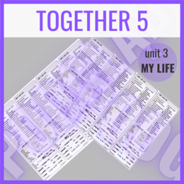 Together 5 unit 3 MY LIFE - zakładki do książki