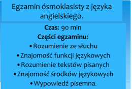 Egzamin ósmoklasisty - prezentacja / opis egzaminu
