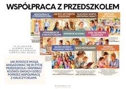 "Współpraca z przedszkolem" - gazetka dla rodziców dzieci w wieku przedszkolnym
