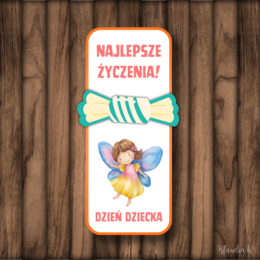 Dzień Dziecka - zakładki z miejscem na cukierka