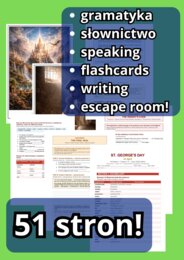 St. George's Day – Zestaw lekcyjny | Klasy 7–8 | Karta pracy + Escape Room + Flashcards