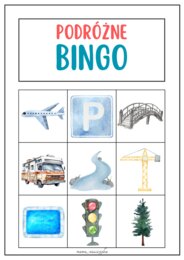 BINGO "W podróży" - PODRÓŻNE BINGO
