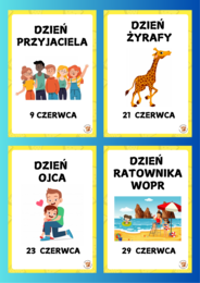 CZERWIEC- KALENDARZ ŚWIĄT NIETYPOWYCH