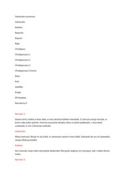 Scenariusz przedstawienia Calineczka - przedszkole