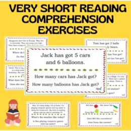 VERY SHORT READING COMPREHENSION EXERCISES