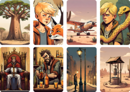 Karty lekturowe dla klas 7-8 (grafika koncepcyjna)